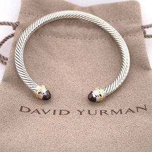 David Yurman 5mm Cable Red Garnet Classic Bracelet